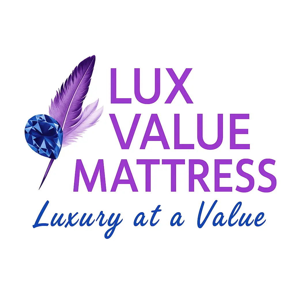 Lux Value Mattress logo – Austin mattress store offering 50–80% off name-brand mattresses