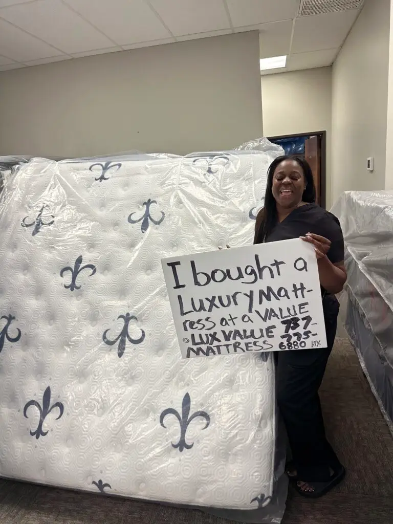 First-time buyer with King-size mattress purchased at 80% off retail price