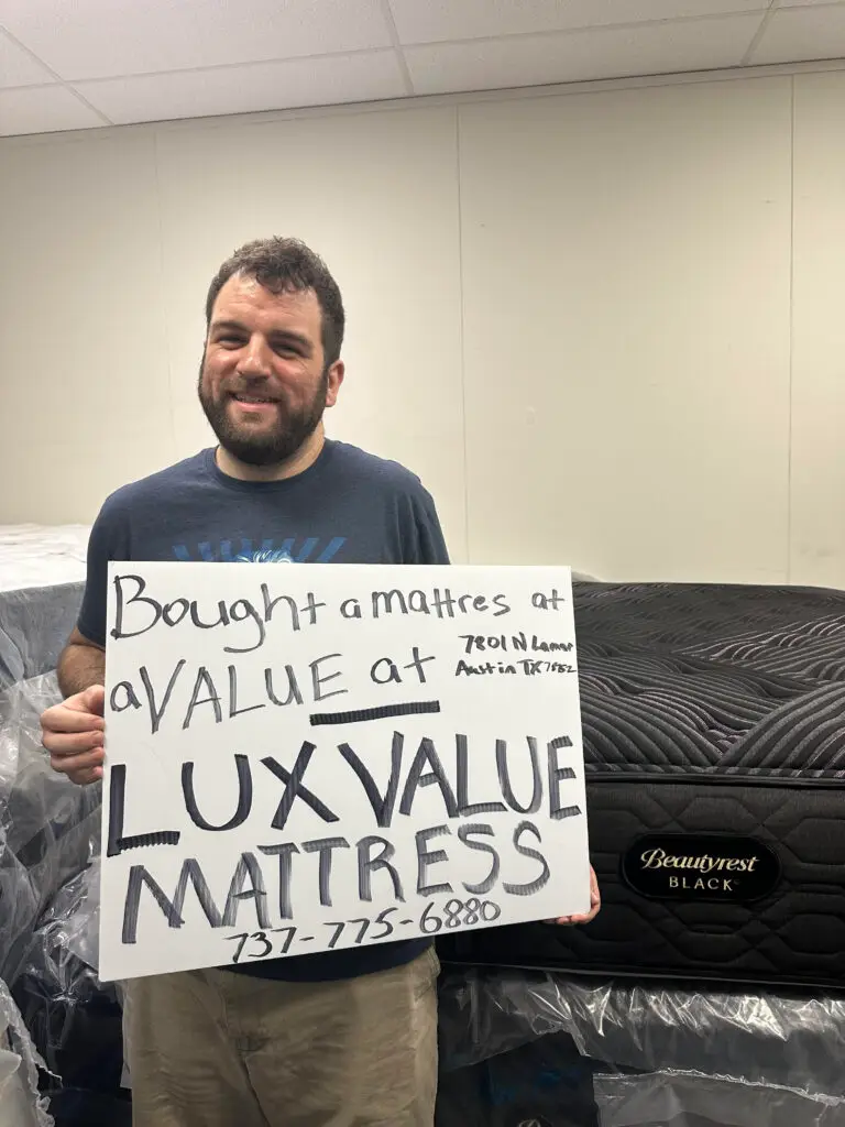 Returning customer picking up Beautyrest Black 2 at a discounted bargain